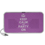 [Dancing crown] keep calm and party on  Doodle Speakers