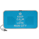 [Crown] keep calm and love man city  Doodle Speakers