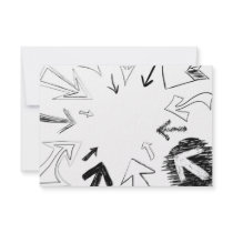 Doodled Arrows Illustration Invitations