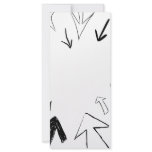 Doodled Arrows Illustration Custom Rack Card