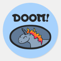 Doom Unicorn Sticker