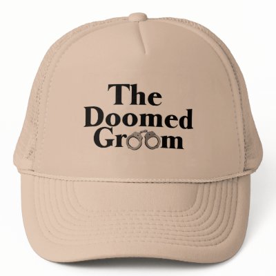 Doomed Groom Mesh Hat by CelebrationZazzle