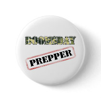 DoomsDay Prepper Stamp Pinback Button