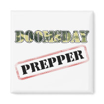 DoomsDay Prepper Stamp Magnets