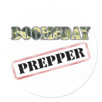 DoomsDay Prepper Stamp Stickers
