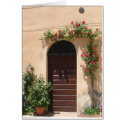 Door with Red Rose Vine cards by kneimeier Door with Red Rose Vine cards