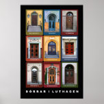 Doors in Luthagen, Uppsala Poster