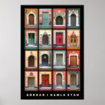 Doors in old Stan, Stockholm Print