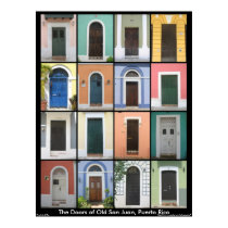 Doors of Old San Juan Poster posters