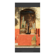 Doorway and Cacti Mexico Photo Card Template