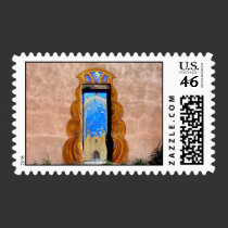 Doorway to Santa Fe stamps