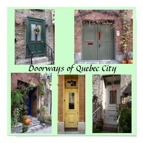Doorways of Quebec City print