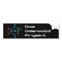 DOP lettering logo, Das Odenwald Projekt bumper stickers