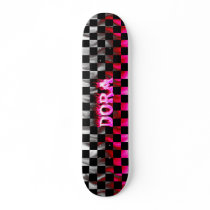 Dora skateboard pink fire and flames design. by skatersollie Dora skateboard pink fire and flames design.