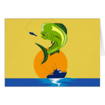 Dorado dolphin fish mahi-mahi cards