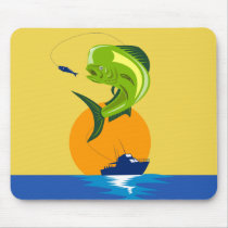 Dorado dolphin fish mahi-mahi mousepads