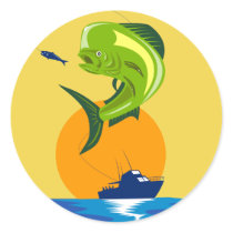 Dorado dolphin fish mahi-mahi stickers