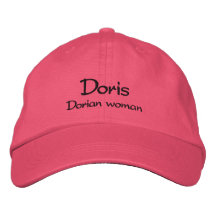 Doris cap w/ meaning of the name embroidered baseball caps
