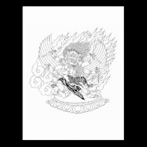 Dorje Phurba Line Drawing [postcard] postcards