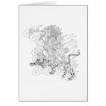 Dorje Tröllö Line Drawing [card]