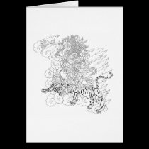Dorje Tröllö Line Drawing [card] cards