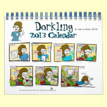 Dorkling 2013 Monthly Wall Calendar humor comic calendars