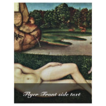 Dormant Fountain-Nymph By Cranach D. Ä. Lucas (Bes Full Color Flyer