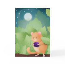 Dormouse Dinner - greeting card