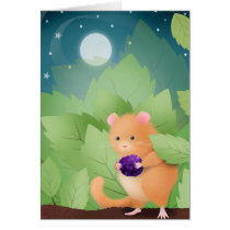 Dormouse Dinner - greeting card cards