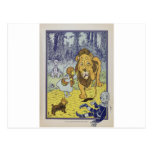 Dorothy and the Cowardly Lion from Wizard of Oz Postcard