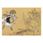 Dorothy melting Wicked Witch of The West from Wiza Personalized Announcement