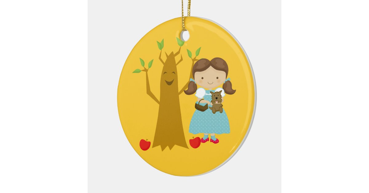 dorothy next to talking tree christmas ornament zazzle dorothy next to talking tree christmas ornament zazzle