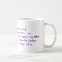 Dorothy Parker "I Love a Martini" Mug mugs