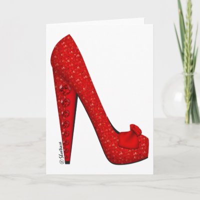 Dorothy Ruby Pump Card