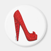 Dorothy Ruby Pump Magnet