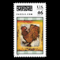 Dorothy’s Rooster Postage Stamps stamps