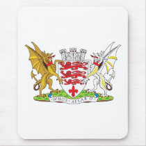Dorset Coat of Arms mousepads by FlagTshirts Dorset Coat of Arms mousepads