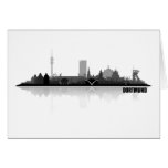 Dortmund town center of skyline greeting card