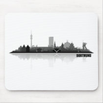 Dortmund town center of skyline mousepad