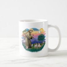 Dos barros amasados (cervatillo) tazas de café