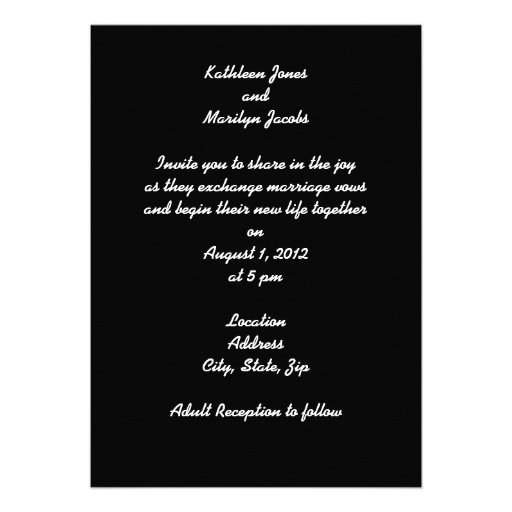 Dos Novias (2 Brides) Invitation