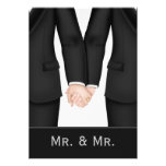 Dos novios en casarse de los juegos invitación personalizada