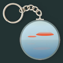 Dos Ovnis UFO keychains