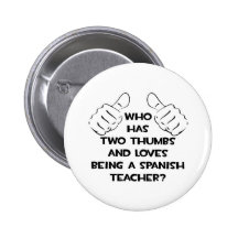 Dos pulgares. Profesor español Pins