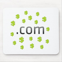 Dot Com Money mousepads by Cubevisions Dot Com Money mousepads