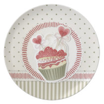 Dot Cupcake Plate plates