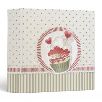 Dot Cupcake Recipe Binder binders