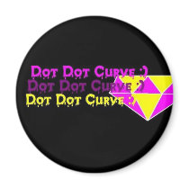 Dot Dot Curve :) Diamond Magnet by blueyemo Dot Dot Curve :) Diamond Magnet