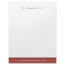 Dot Letterhead - Cranberry