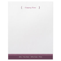 Dot Letterhead - Plum
